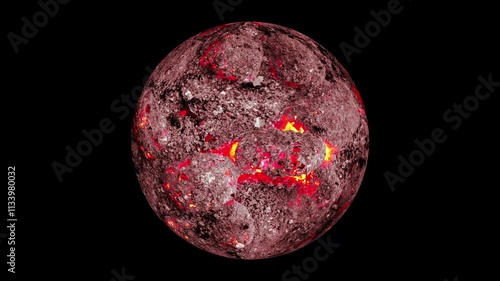 The star shines brightly in the dark expanse of space, The sun glows intensely with fiery colors against the dark backdrop 