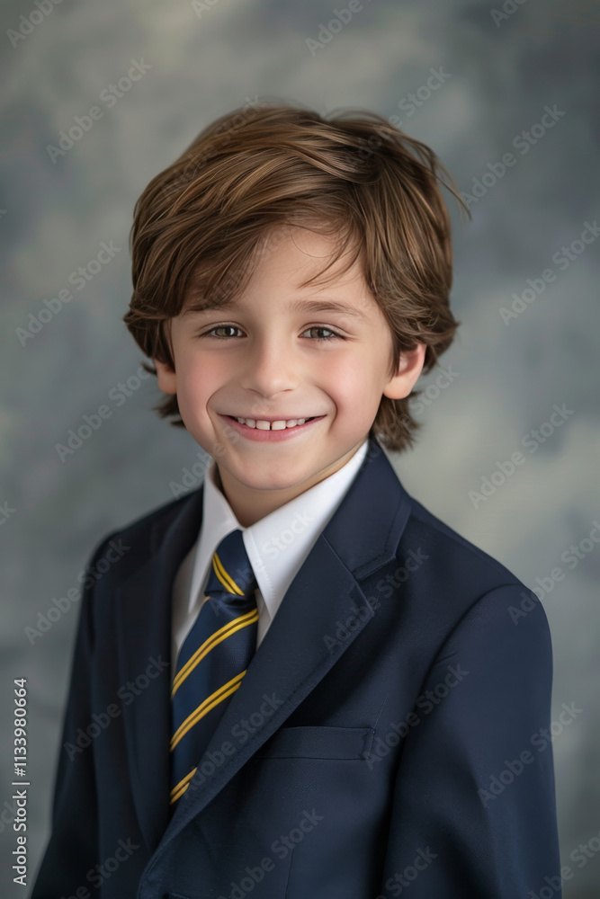 American white boy navy blue tie with light yellow stripes American white boy navy blue tie with light yellow stripes