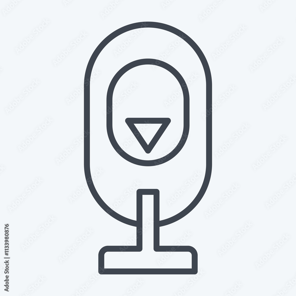 Icon Hydraulic Accumulator. related to Energy Storage symbol. line style. editable Icon Hydraulic Accumulator. related to Energy Storage symbol. line style. editable