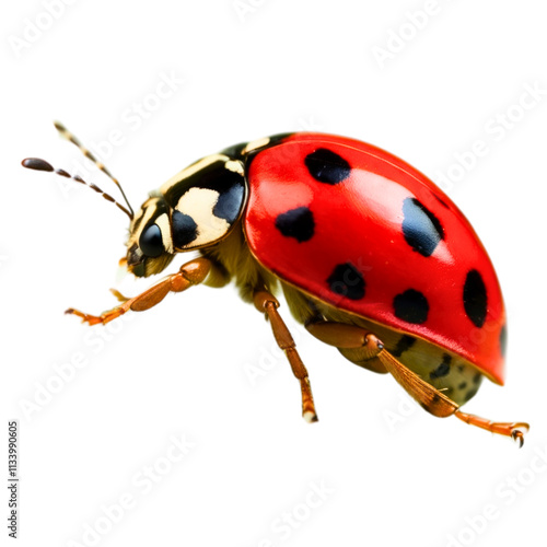 Colorful Ladybug on the Move