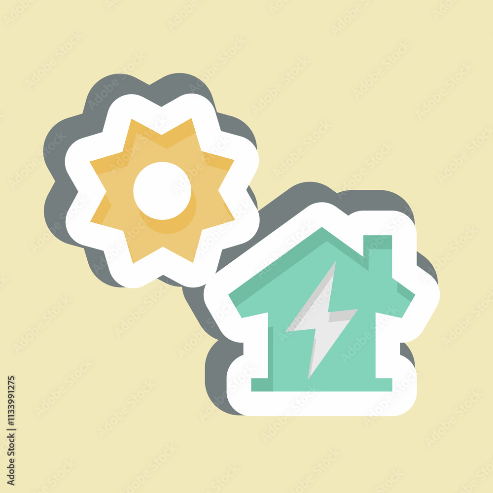 Sticker Distributed Generation. related to Energy Storage symbol Sticker Distributed Generation. related to Energy Storage symbol