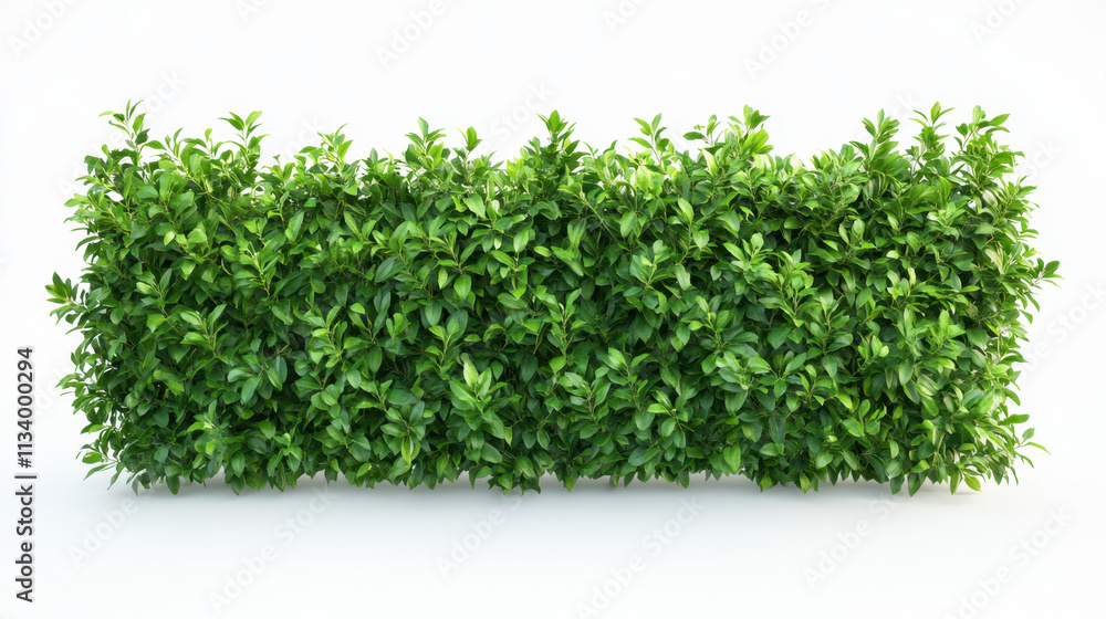 Obraz premium Bush or shrub wall isolated isolated on white background for graphic design.
