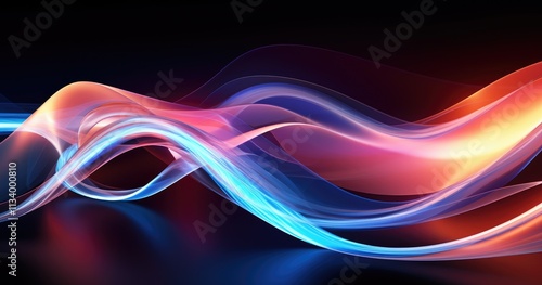 beautiful abstract background with floating glossy shapes in beautiful colors, creating an elegant and modern composition