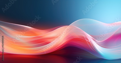 beautiful abstract background with floating glossy shapes in beautiful colors, creating an elegant and modern composition