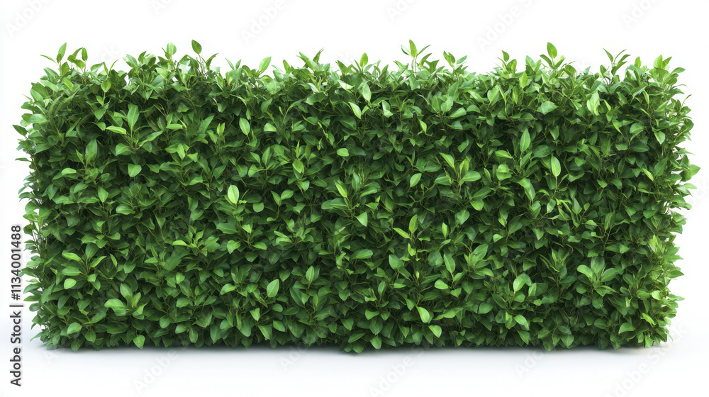 Obraz premium Bush or shrub wall isolated isolated on white background for graphic design.