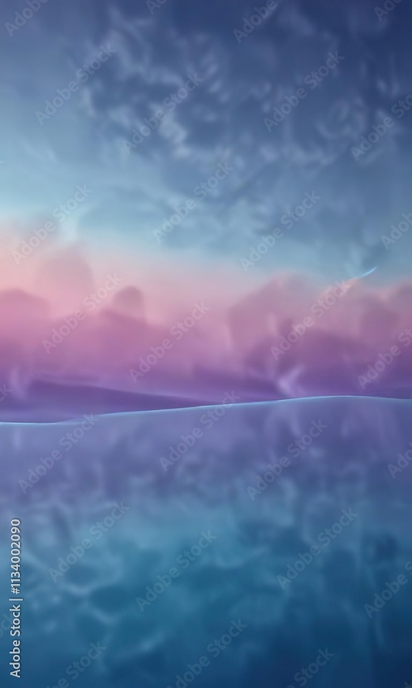 Obraz premium Calming Abstract Blue Gradient for Relaxation, blue, tranquil , soothing