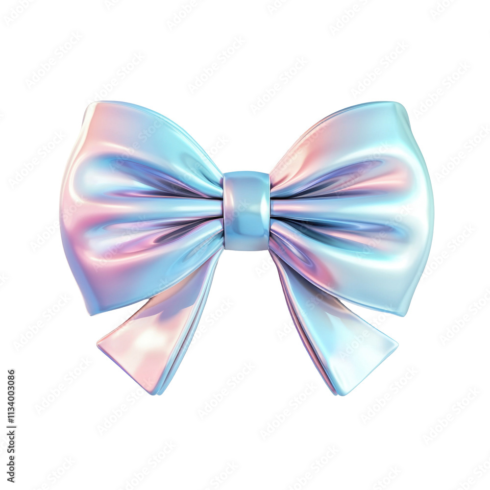 Iridescent Bow Isolated on PNG Transparent Background Iridescent Bow Isolated on PNG Transparent Background