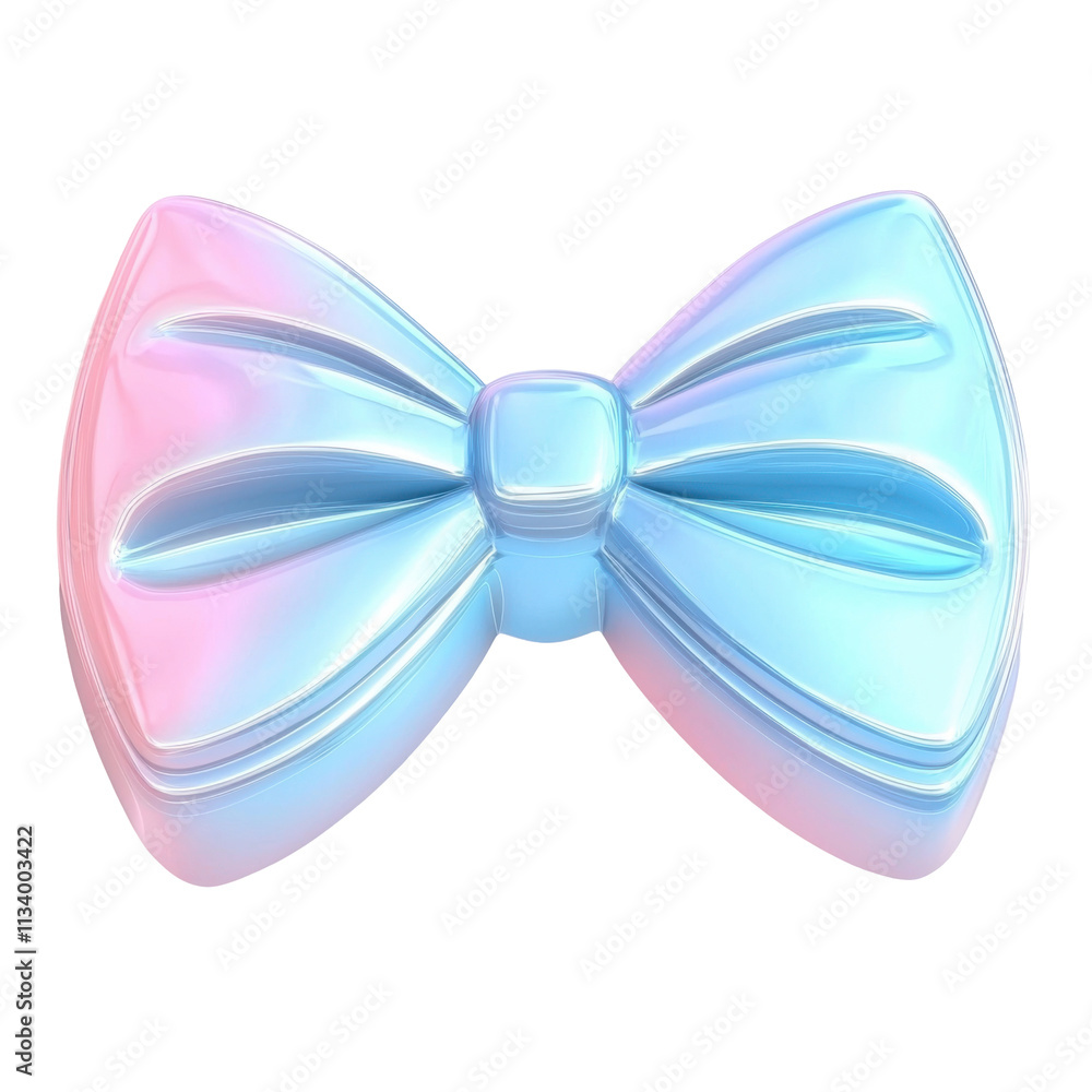 Pastel Iridescent Bow Tie Isolated on PNG Transparent Background Pastel Iridescent Bow Tie Isolated on PNG Transparent Background