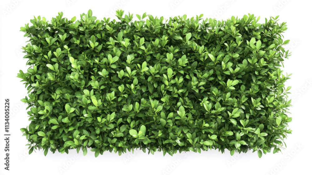 Obraz premium Bush or shrub wall isolated isolated on white background for graphic design.