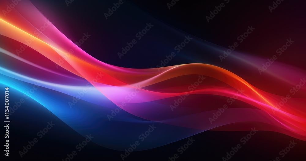 beautiful Abstract blurred background with a colorful glowing light beautiful gradient on a dark black color. beautiful Abstract blurred background with a colorful glowing light beautiful gradient on a dark black color.