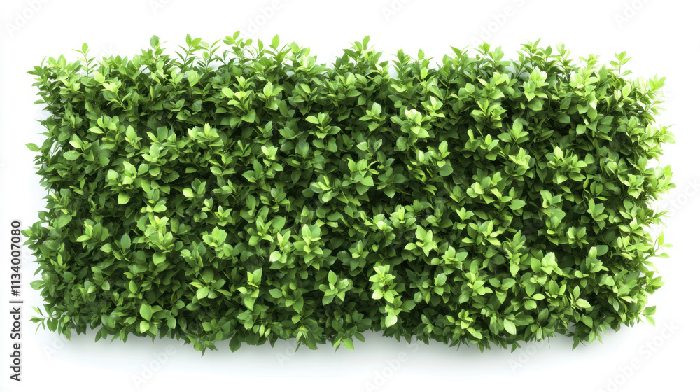 Obraz premium Bush or shrub wall isolated isolated on white background for graphic design.