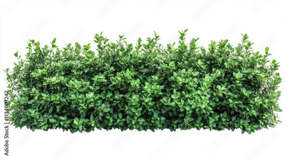 Obraz premium Bush or shrub wall isolated isolated on white background for graphic design.