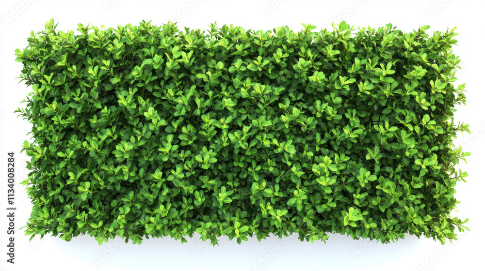 Obraz premium Bush or shrub wall isolated isolated on white background for graphic design.