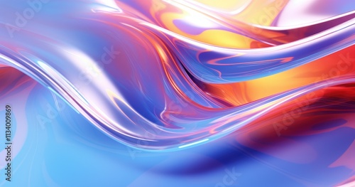 beautiful Abstract liquid shapes, a gradient background, light beautiful color