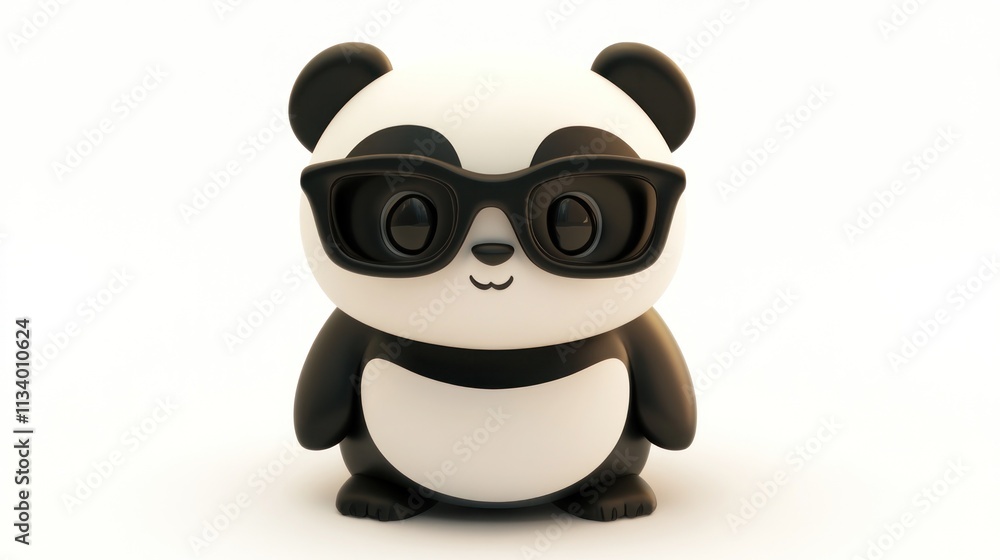 Cute cartoon panda wearing sunglasses. (1) Cute cartoon panda wearing sunglasses. (1)