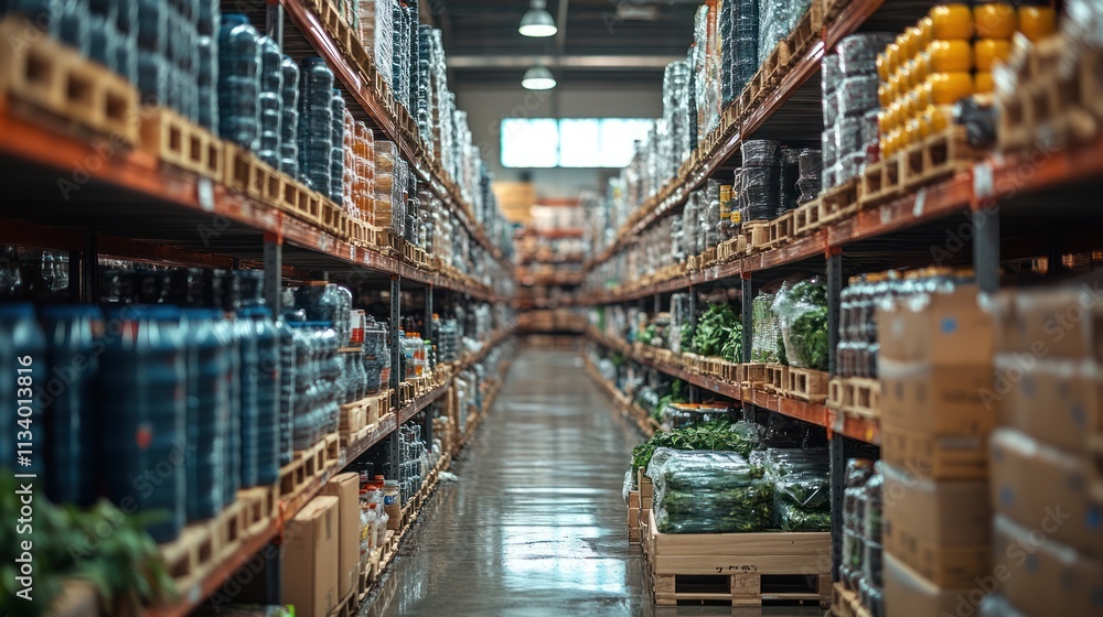 Aisle of Abundance: A Glimpse into the Organized World of a Warehouse Aisle of Abundance: A Glimpse into the Organized World of a Warehouse