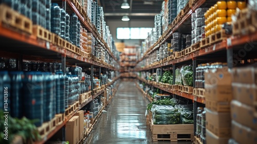 Aisle of Abundance: A Glimpse into the Organized World of a Warehouse