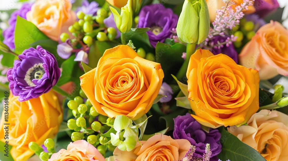 A rustic bouquet of tulips with an envelope on wooden background, perfect for celebrations or greetings.