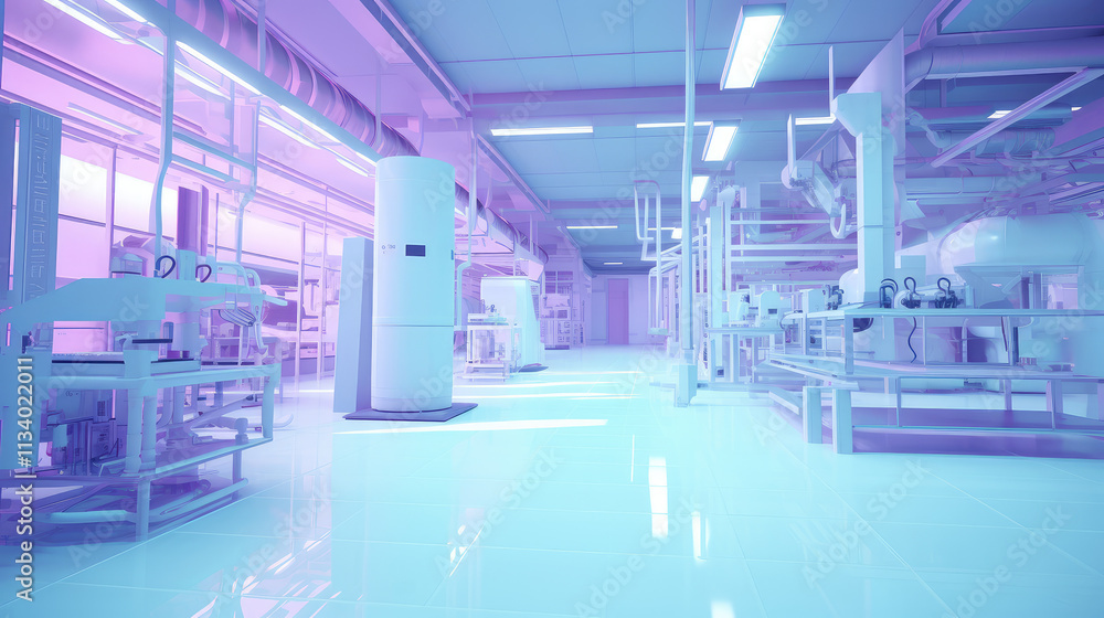 Fototapeta premium Futuristic Laboratory: Advanced Research Facility