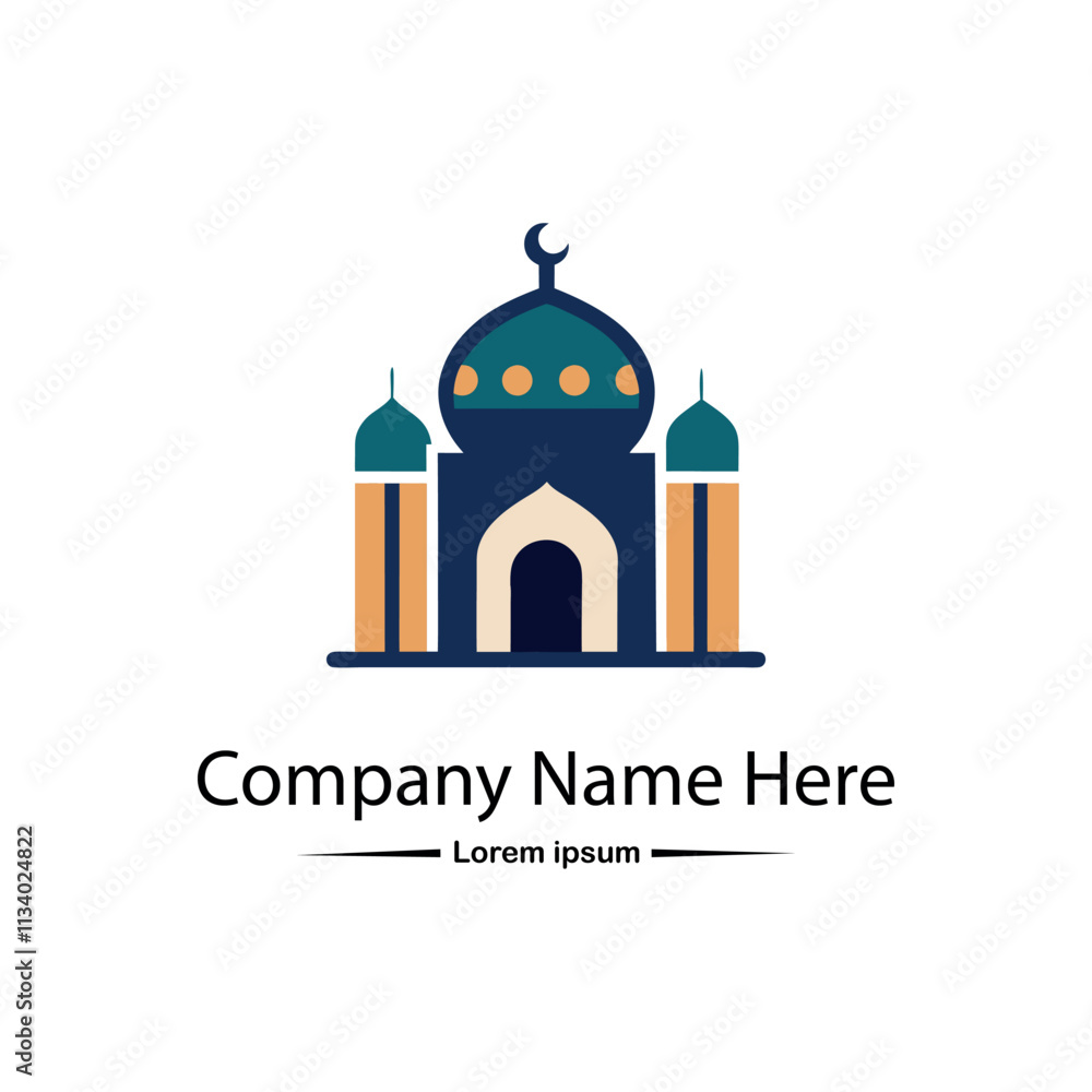 Fototapeta premium Mosque logo