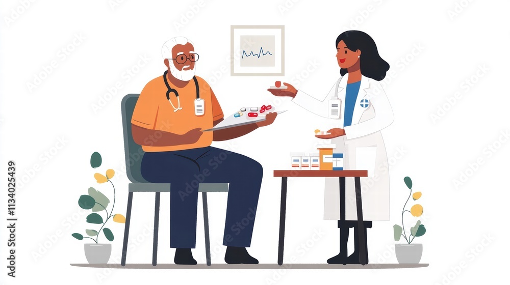 doctor and patient discussing medication doctor and patient discussing medication
