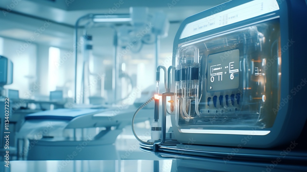 Obraz premium Highly detailed and precise image showcasing the connection point for localized dialysis treatments