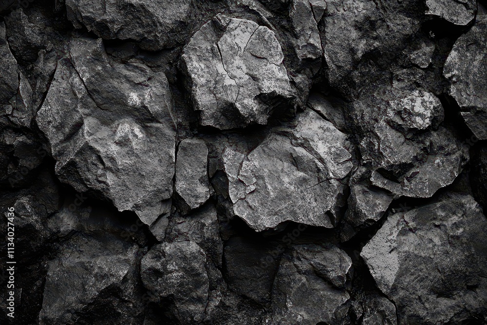 Dark, rough-textured rock wall; irregular shapes and crevices. Ideal for backgrounds, textures, or designs needing a rugged, natural feel. Dark, rough-textured rock wall; irregular shapes and crevices. Ideal for backgrounds, textures, or designs needing a rugged, natural feel.