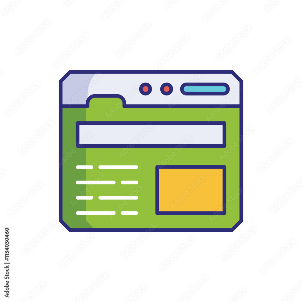 Website vector icon Website vector icon