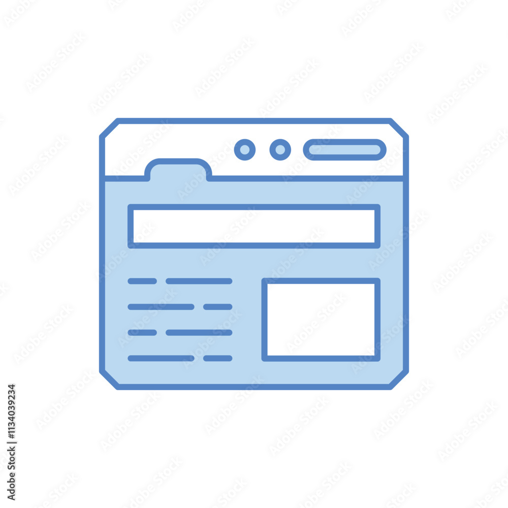 Website vector icon Website vector icon