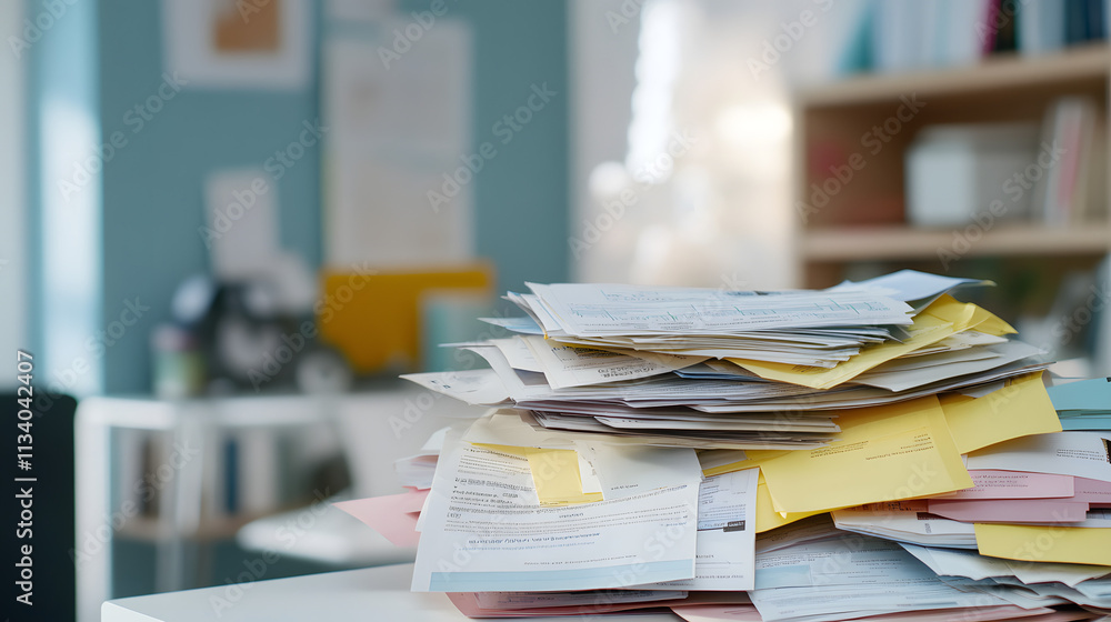 Medical bills scattered across a desk, symbolizing the financial burden and stress of healthcare costs, highlighting the need for affordable and accessible medical care for all. Medical bills scattered across a desk, symbolizing the financial burden and stress of healthcare costs, highlighting the need for affordable and accessible medical care for all.