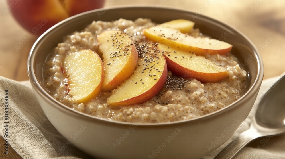 peach oatmeal breakfast bowl peach oatmeal breakfast bowl