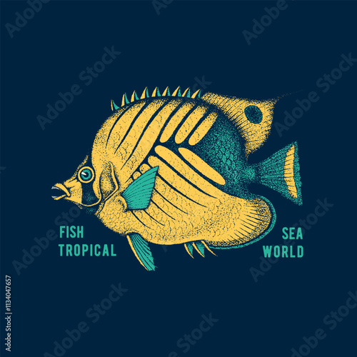 Vintage fish illustration