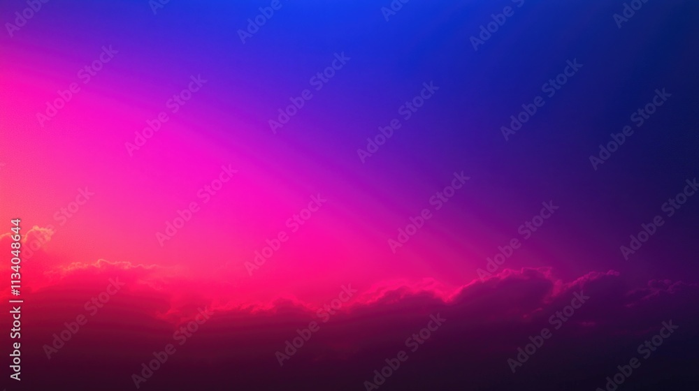 sun rays and clouds, A dark gradient background, transition smoothly from deep purple, through dark blue, to deep pink. sun rays and clouds, A dark gradient background, transition smoothly from deep purple, through dark blue, to deep pink.