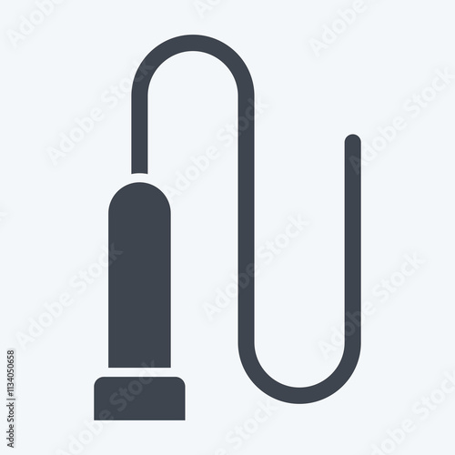 Icon Whip. related to Equestrian Sport symbol. glyph style. design editable