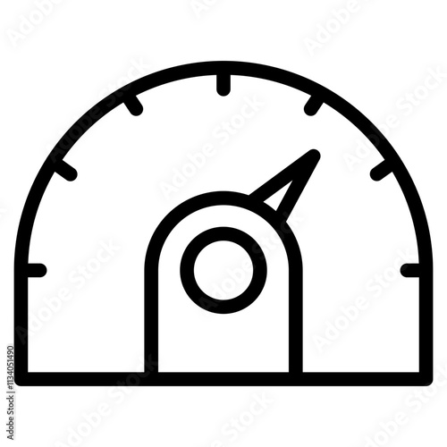 Speedometer icon . Speed indicator sign. Performance concept. Fast speed sign. Vector illustration