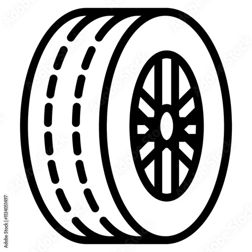 Tire car icon