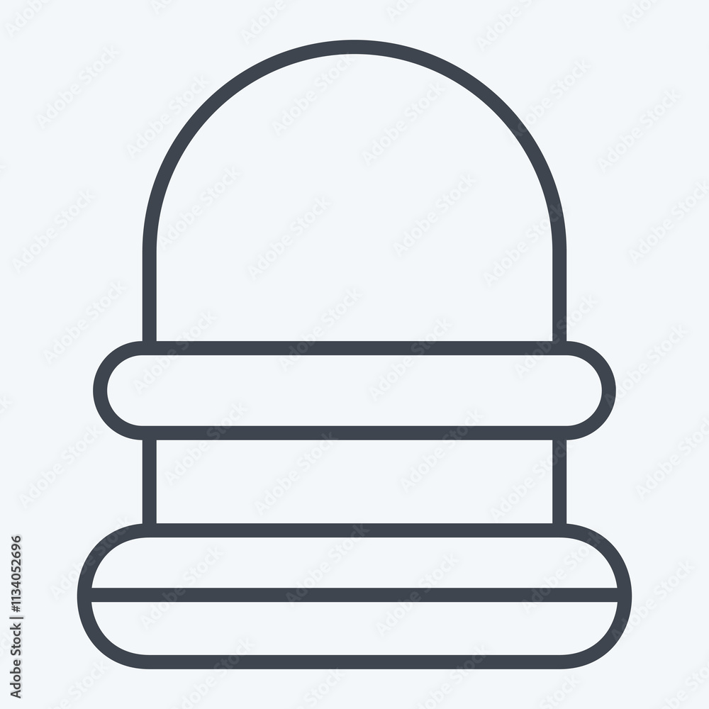 Icon Facemask. related to Equestrian Sport symbol. line style. design editable Icon Facemask. related to Equestrian Sport symbol. line style. design editable