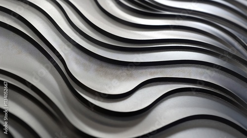 Closeup Detailed Textured Surface of Zinc Coated Steel Sheet for Industrial or Architectural Design Concepts