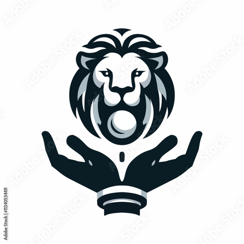 Kimba Lion 3 Colour Cute Vector Design photo