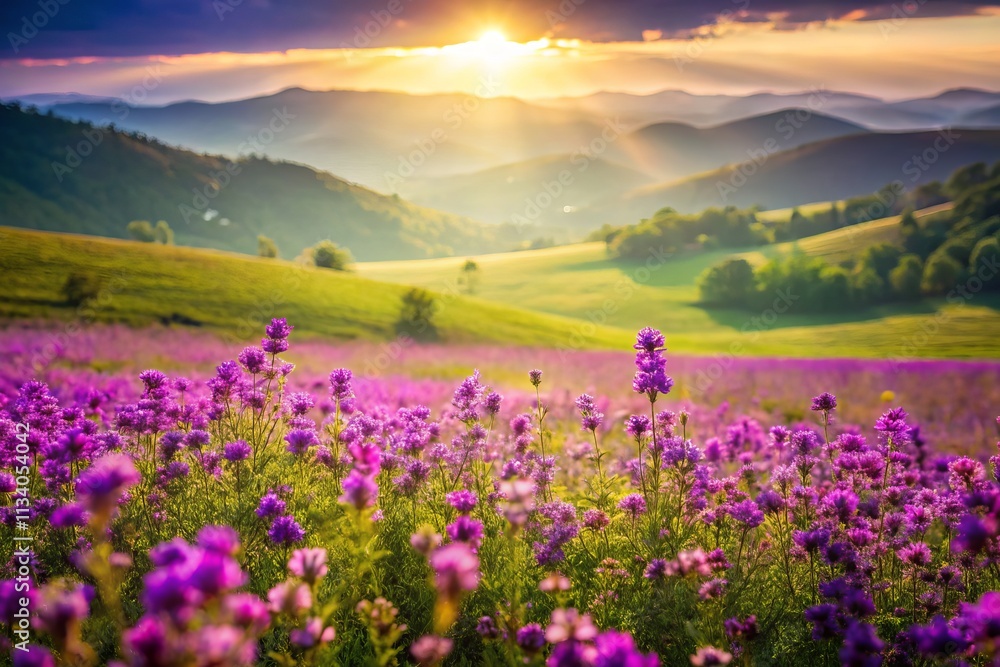 Aerial View Purple Flower Field, Bokeh, Lavender, Blooming Meadow, Spring, Nature Photography Aerial View Purple Flower Field, Bokeh, Lavender, Blooming Meadow, Spring, Nature Photography