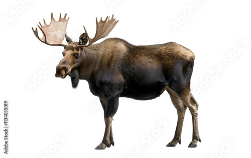 Wallpaper Mural Moose: A Powerful Animal of the Forest isolated on transparent Background Torontodigital.ca