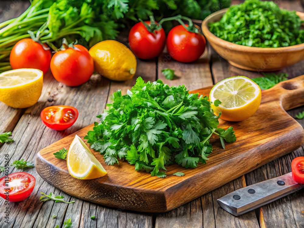 Chopped Parsley: Fresh Organic Condiment for Summer Meals, Brightening Dishes with Green Vibrance and Flavorful Freshness, Perfect for Seasonal Recipes and Culinary Creations Chopped Parsley: Fresh Organic Condiment for Summer Meals, Brightening Dishes with Green Vibrance and Flavorful Freshness, Perfect for Seasonal Recipes and Culinary Creations