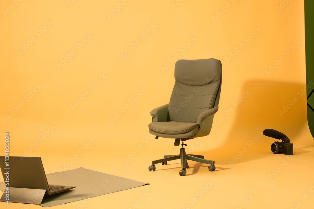 picture of an ergonomic chair in the middle picture of an ergonomic chair in the middle