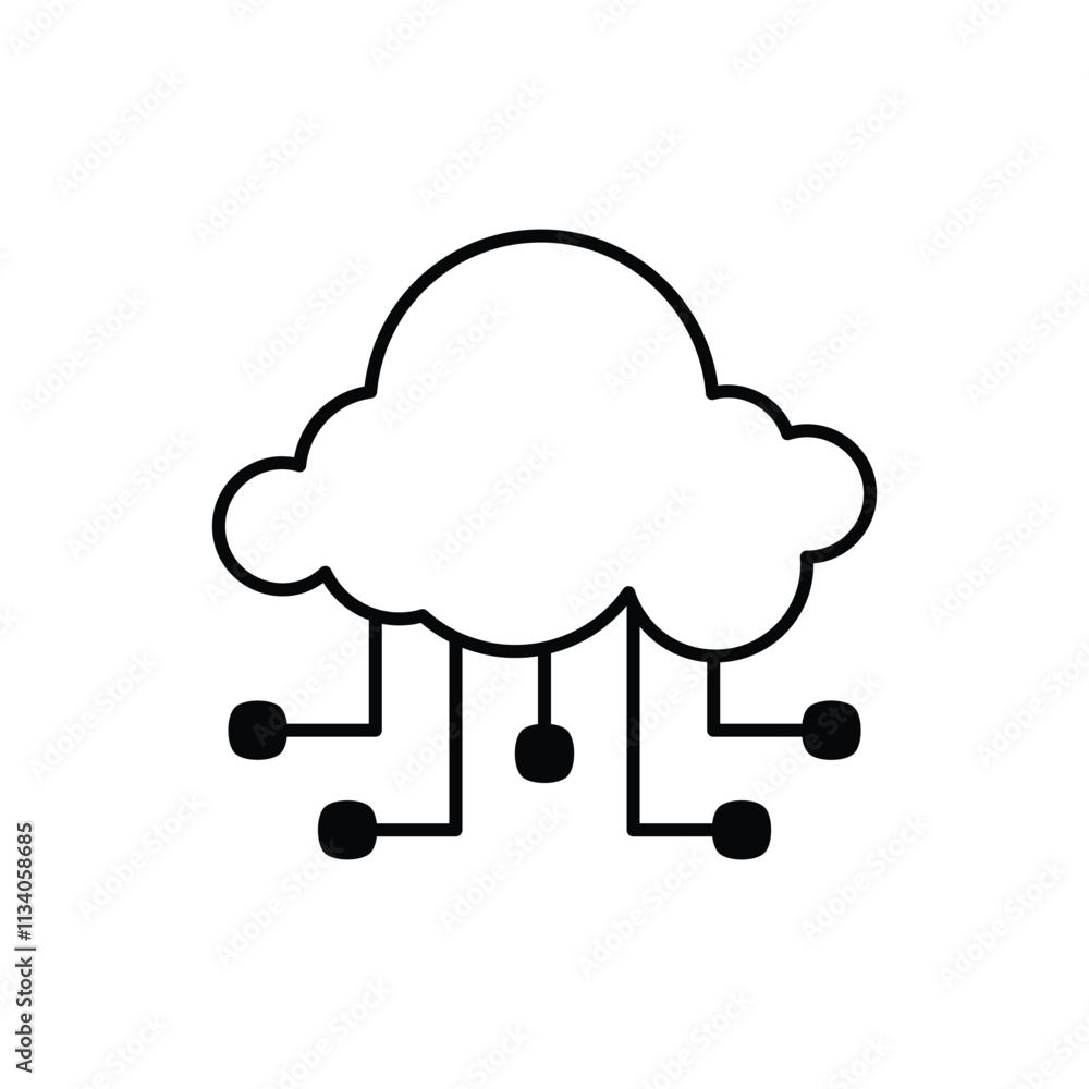 Cloud vector icon Cloud vector icon