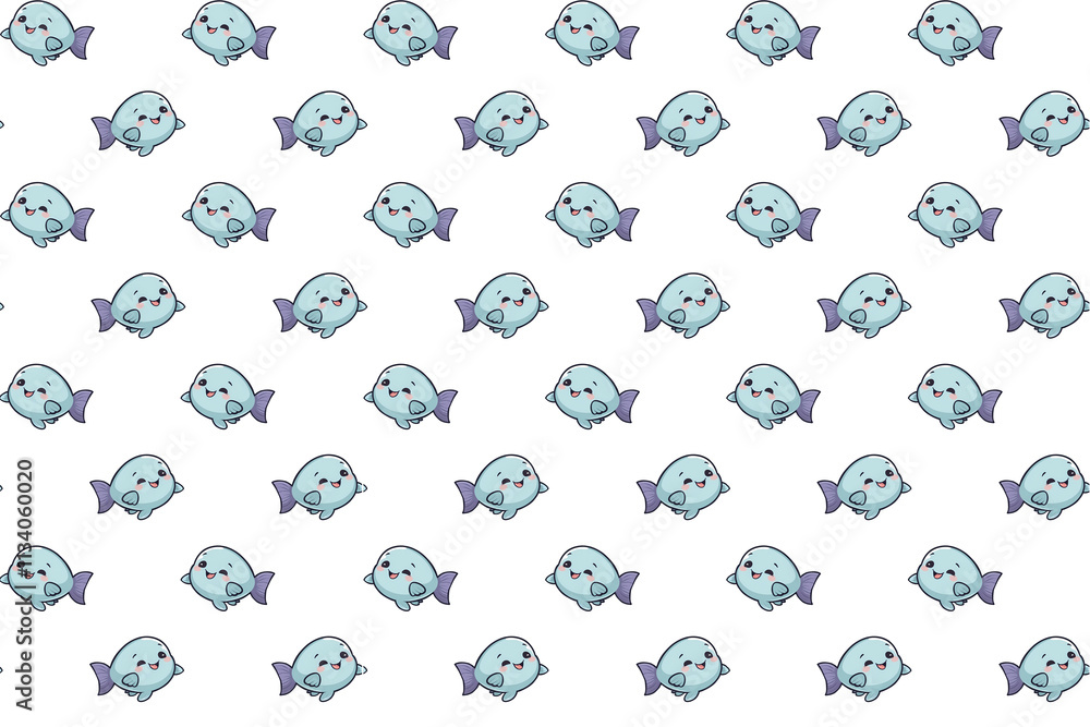 Cute cartoon fish pattern for Valentine's Day celebration decoration and gifts Cute cartoon fish pattern for Valentine's Day celebration decoration and gifts