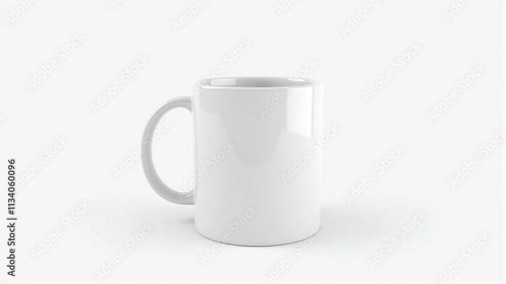 Obraz premium white cup isolated