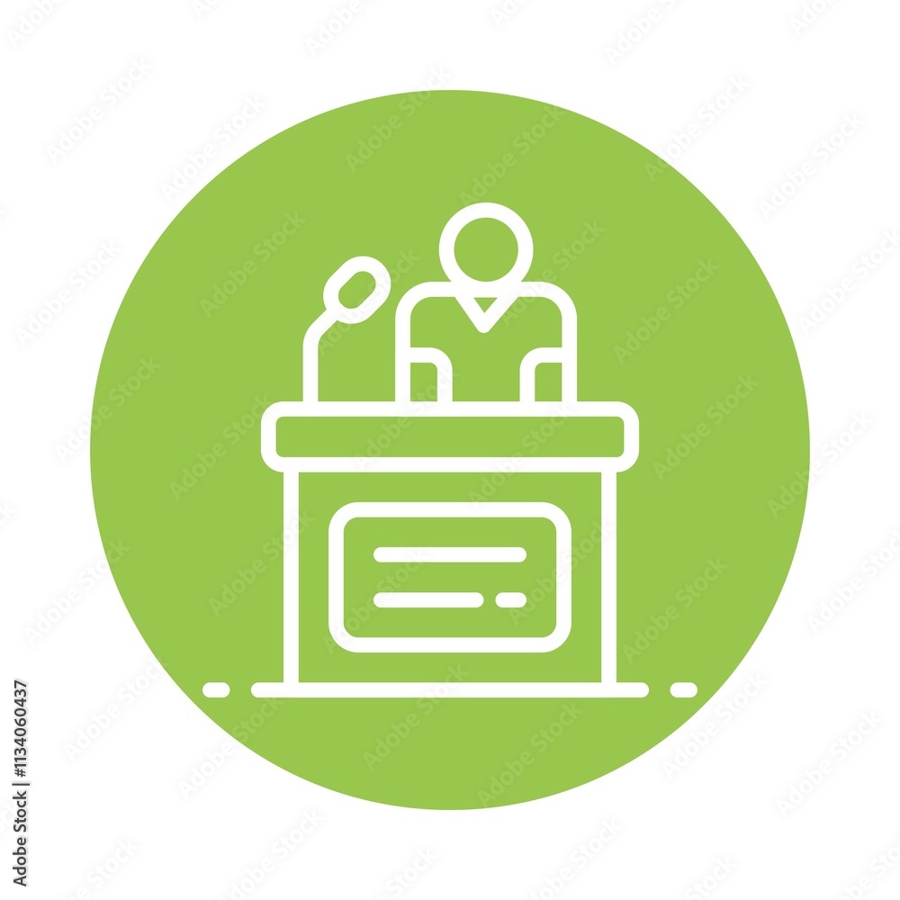 Speech Vector Circle Outline Icon. Eps 10 File Speech Vector Circle Outline Icon. Eps 10 File