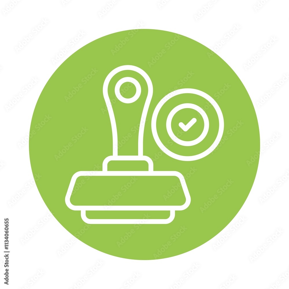 Stamp Vector Circle Outline Icon. Eps 10 File Stamp Vector Circle Outline Icon. Eps 10 File