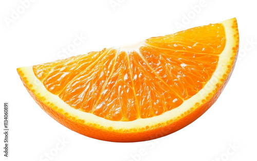Slice of Orange isolated on transparent Background