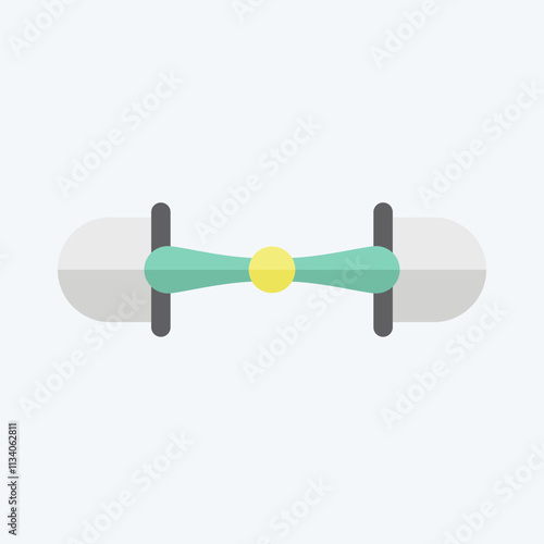 Icon Snaffle. related to Equestrian Sport symbol. flat style. design editable